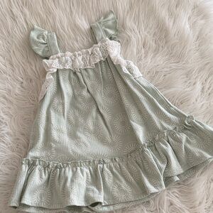 Rachel Zoe Light Green Dress with Lace Detail